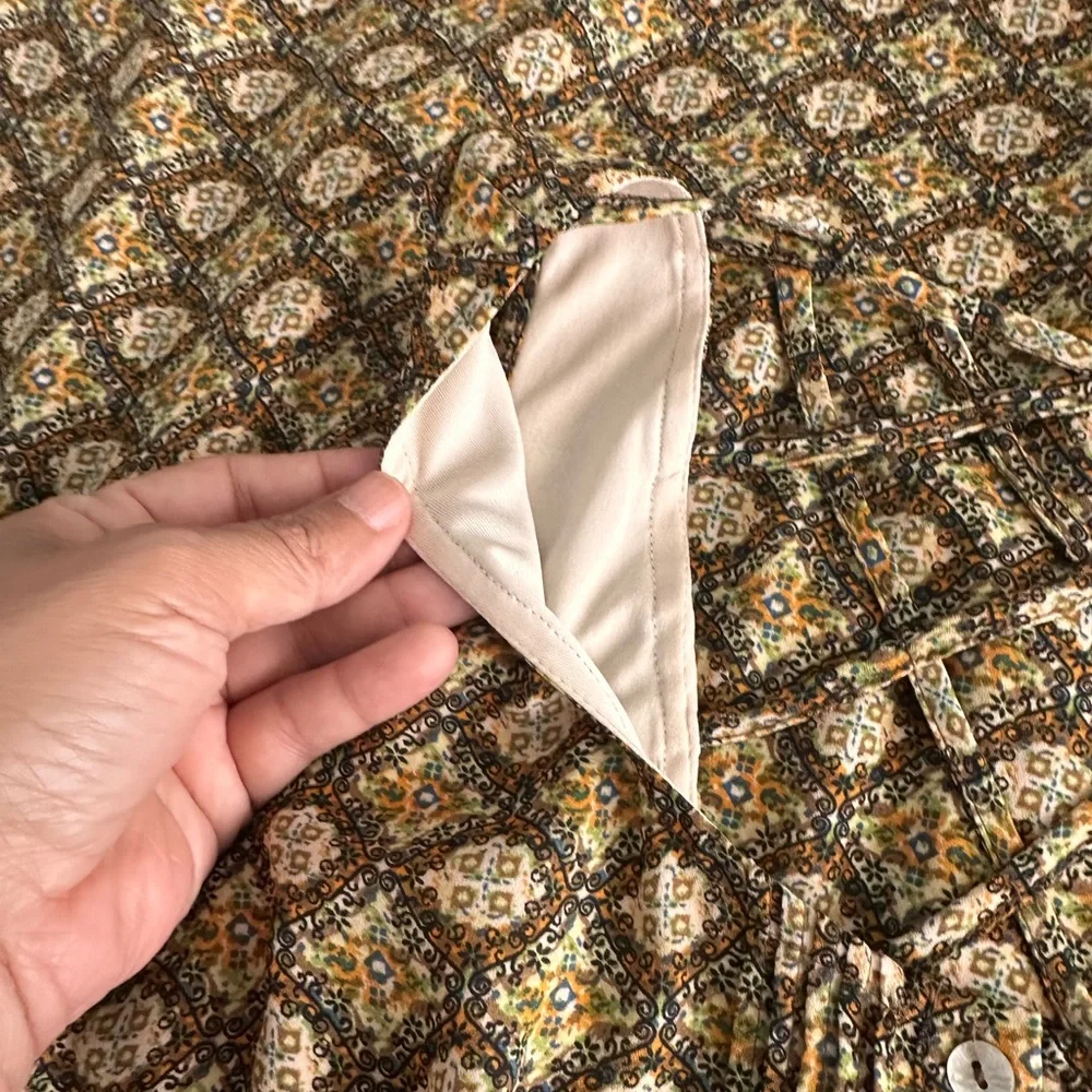 Daniel Rainn Brown and Cream Floral Fit-and-Flare Dress - Picture 7 of 8